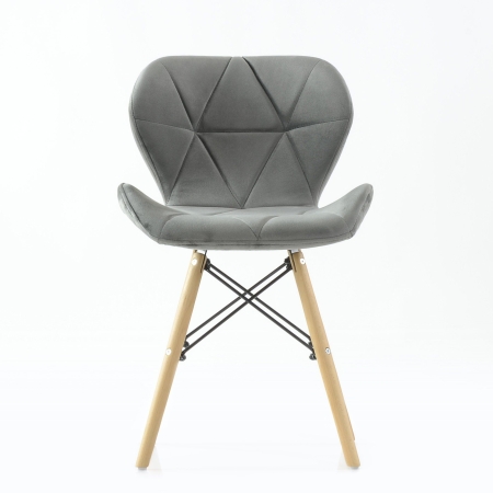 Стул Perfecto темно-серый велюр