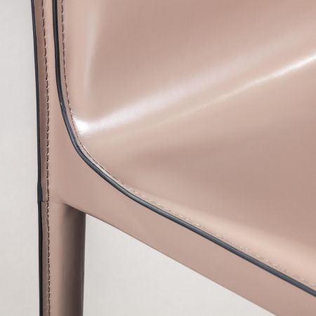 Полубарный стул Barrie кожа капучино