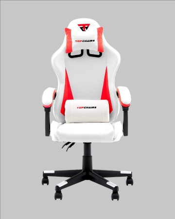 Кресло спортивное Phantom TopChairs бело-красный