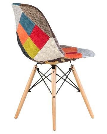 Стул обеденный DSW ножки светлый бук, мозаика