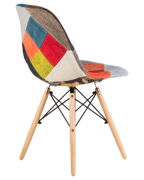 Стул обеденный DSW ножки светлый бук, мозаика