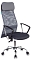Кресло руководителя Бюрократ KB-6N темно-серый TW-04 TW-12 сетка с подголов. крестовина металл хром