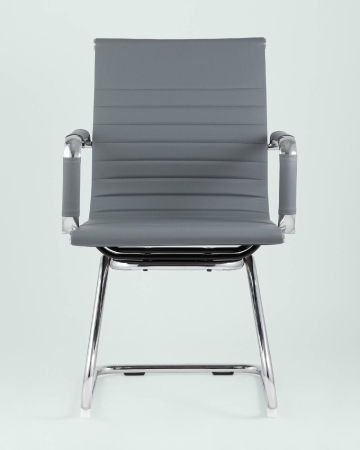 Кресло для посетителей Visit TopChairs серое 2 шт.