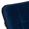 Стул обеденный Bari синий, велюр и металл, мягкое сиденье, без подлокотников Стул обеденный Bari синий, велюр и металл, мягкое сиденье, без подлокотников