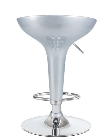 Стул барный BOMBA серебристый металлик