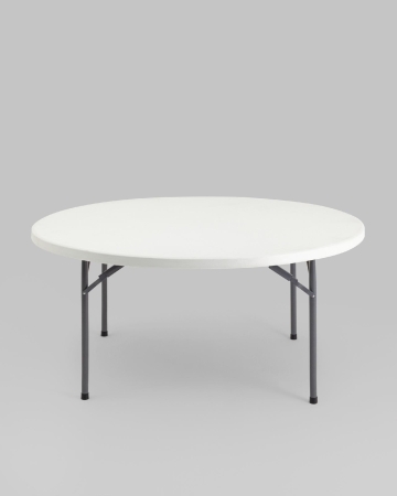 Стол круглый складной пластиковый Кейт 160 Стол круглый складной пластиковый Кейт 160