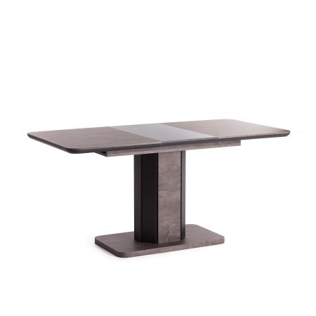 Стол обеденный SKAT ЛДСП, МДФ, 120-160х80х75 см, оникс, графит