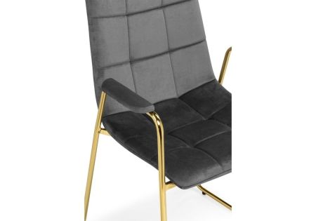 Стул Lana темно-серый, золотой