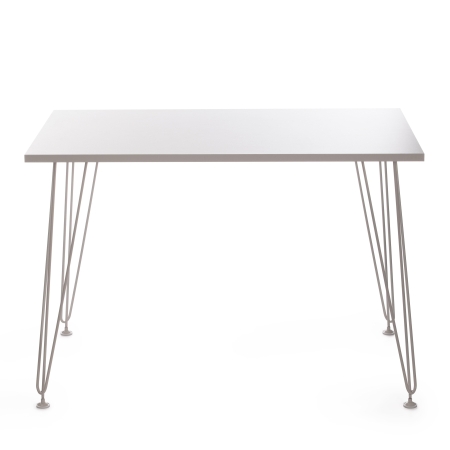Стол STAR ЛДСП и металл, 110х70х75 см, белый