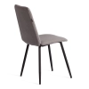 Стул обеденный Asti серый, ткань и металл, мягкое сиденье, без подлокотников