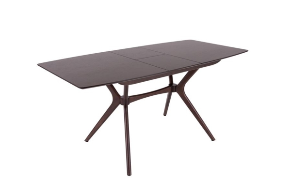 Стол Марко коричневый, дерево, прямоугольная столешница, раскладной