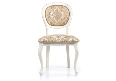 Стул деревянный Adriano молочный с патиной