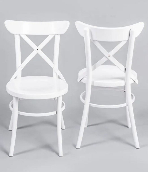 Стул венский Terra белый, жесткое сиденье