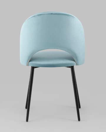 Стул Меган велюр пыльно-голубой