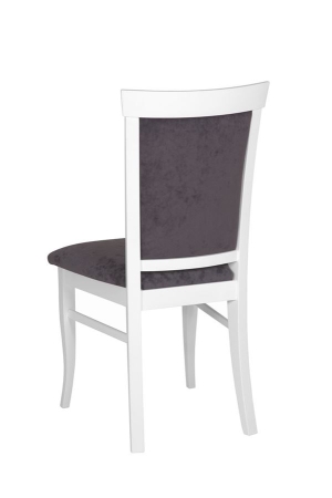 Стул мягкий Лотос белый, ткань Опера графит