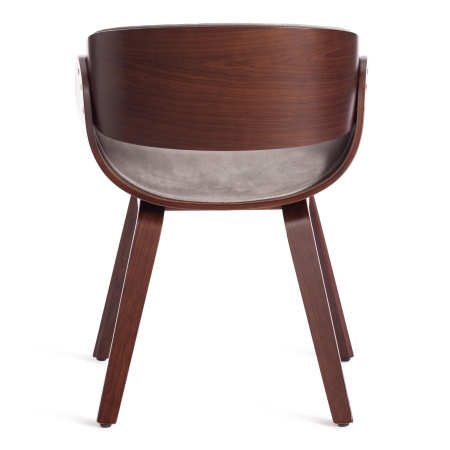 Стул LANDO (mod.8036) дерево и ткань, 59х53х75 см, орех и серый