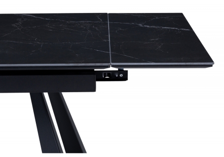 Керамический стол Маунт 140x80 черный мрамор, черный