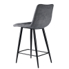 Стул полубарный Base букле темно-серый MOSS 996 60см