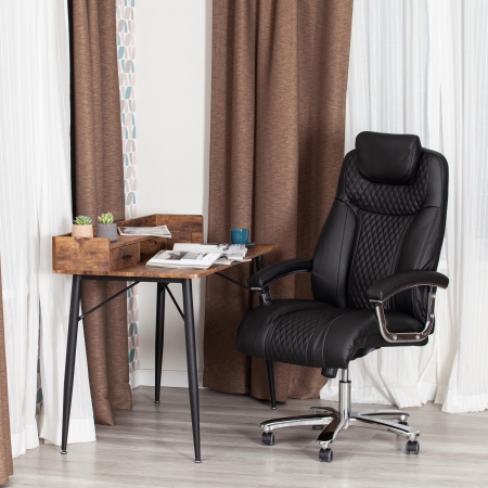 Кресло Trust (max) экокожа, черный