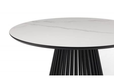 Керамический стол Нэнси 110 patagonoa bianco repose, черный