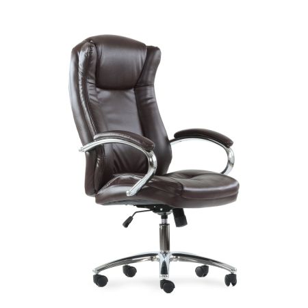 Кресло для руководителя K-45 коричневая экокожа