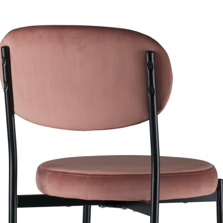 Стул Maso велюр пыльно-розовый