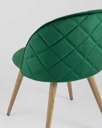Стул Лион велюр с ромбами зеленый Стул Лион велюр с ромбами зеленый
