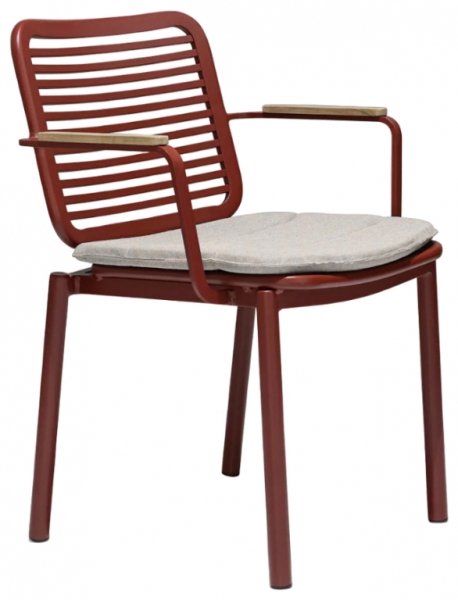 Кресло металлическое с подушкой Tagliamento Armona