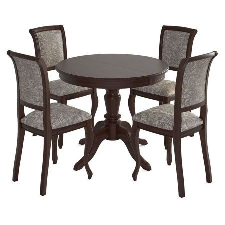 Стол "Эгина-2" темный орех, шпон дуб тип 2