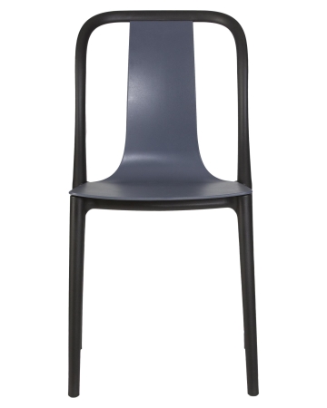 Набор 4 шт Стул обеденный ADAM, черный и серо-голубой
