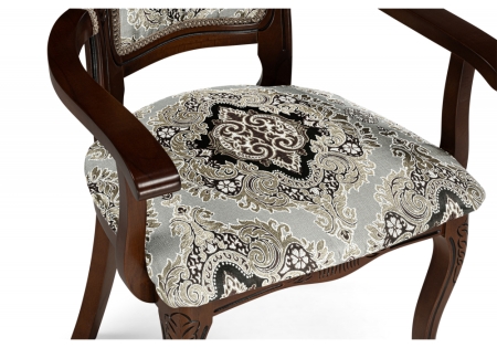 Стул деревянный Bronte муса черная вишня, патина