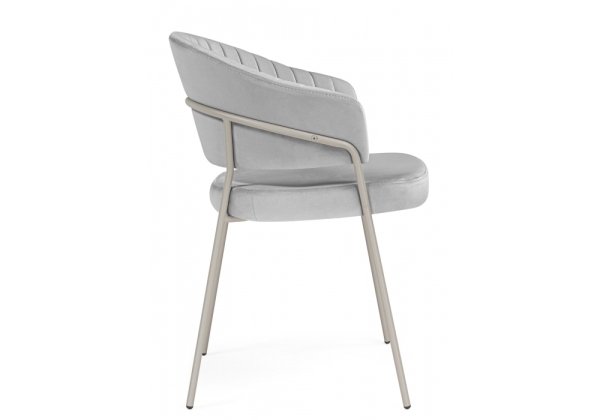 Стул на металлокаркасе Лео светло-серый (H-09), серый