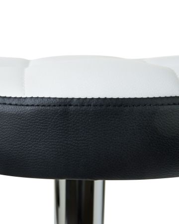 Табурет барный BRUNO бело-черный