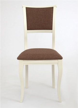 Стул "Кентавр" слоновая кость эмаль 11, ткань Savana орех Стул "Кентавр" слоновая кость эмаль 11, ткань Savana орех