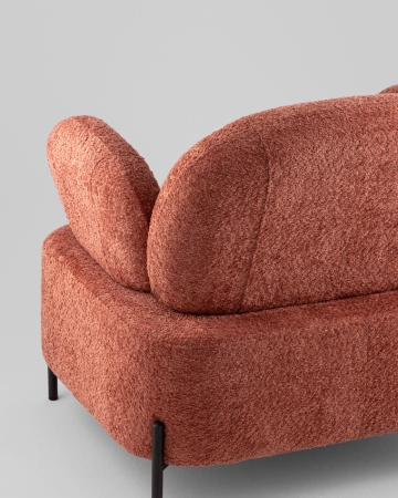 Кресло Кэнди ткань букле коралловый