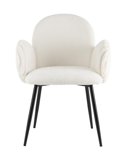 Стул обеденный Wave Stripes букле белый