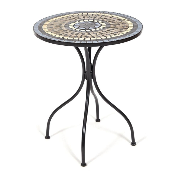 Стол Secret de Maison ROMEO (PL08-1070-1-GBRN) металл, 60х72 см, черный, плитка "ASTRA"