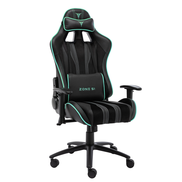 Кресло компьютерное игровое ZONE 51 GRAVITY черный-Cyan