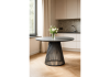 Керамический стол Нэнси 110 темно-серый, черный