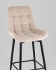 Стул барный Флекс с поворотным механизмом велюр бежевый