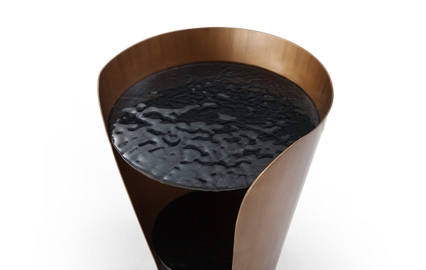 Стол журнальный ET6123 закаленное стекло/бронзовый