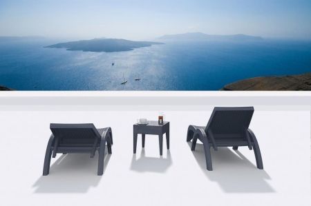 Столик плетеный для шезлонга GT 1009 чеерный Столик плетеный для шезлонга GT 1009 чеерный