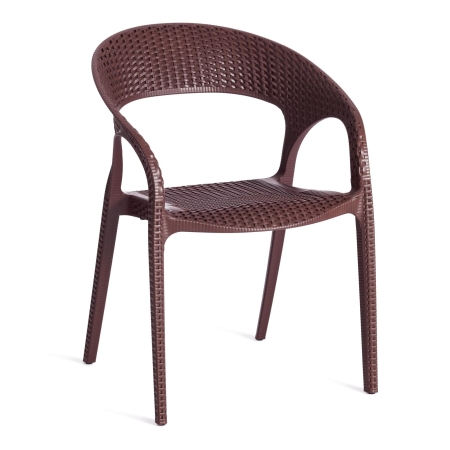 Кресло TINTO (mod. PC59) пластик,  60х63х83 см, коричневый