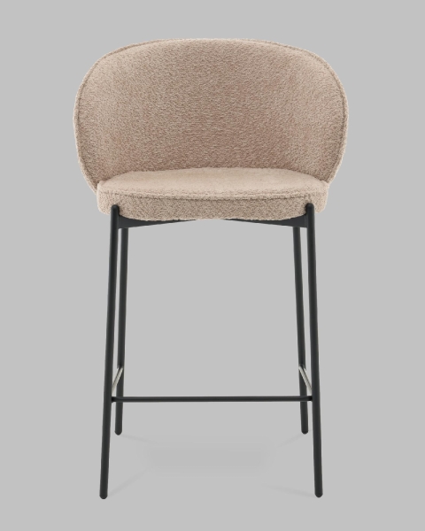 Стул полубарный Тисдейл букле бежевый