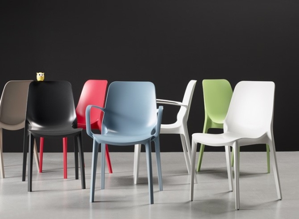 Стул пластиковый Scab Design Ginevra серый Стул пластиковый Scab Design Ginevra серый
