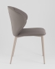 Стул обеденный Deia серая экокожа серые ножки 2 шт.