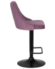 Набор 2 шт Стул барный JOSEPH BLACK, пудрово-сиреневый велюр (MJ9-52)