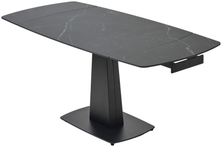 Стол BALDE 120 MATT BLACK MARBLE SOLID CERAMIC, BLACK