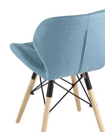 Стул Бон рогожка голубой