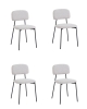 Стул Chao светло-серый черные ножки 4 шт.